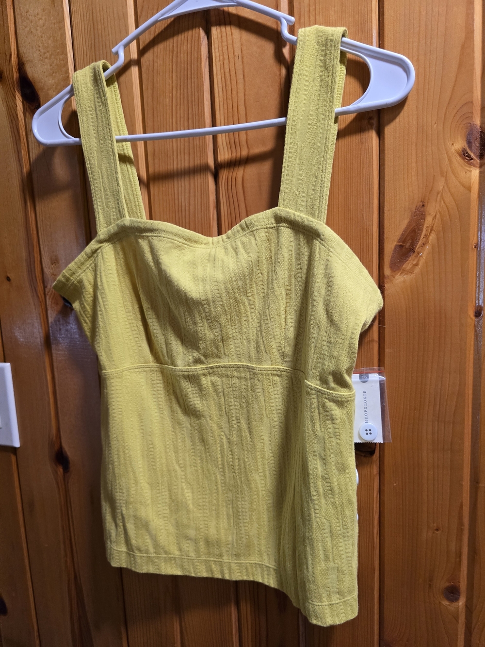 Anthropologie Mustard Yellow Knit Tank